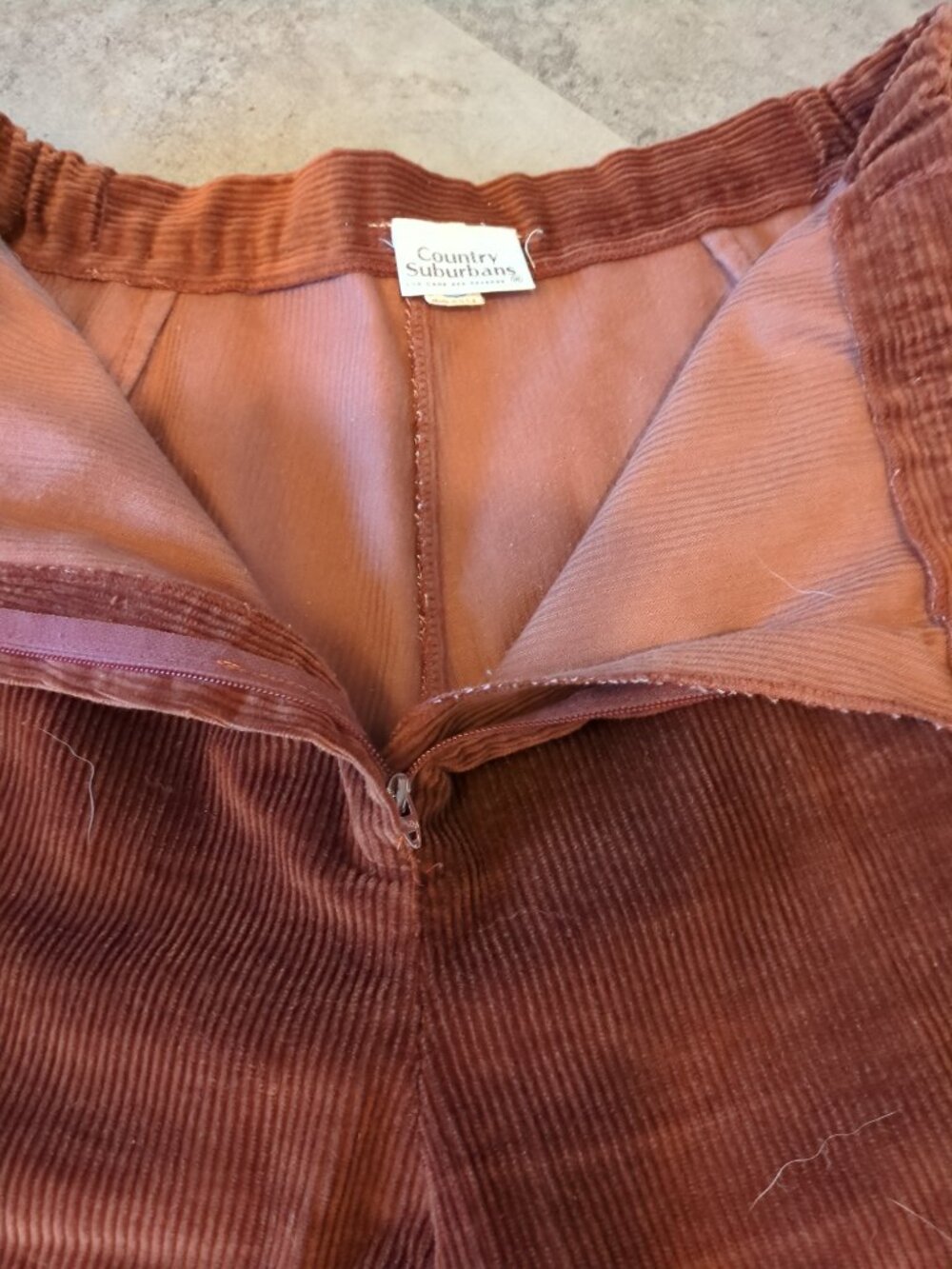 Vintage Country Surburbans Rust Brown Corduroy Pants - Picture 6 of 9